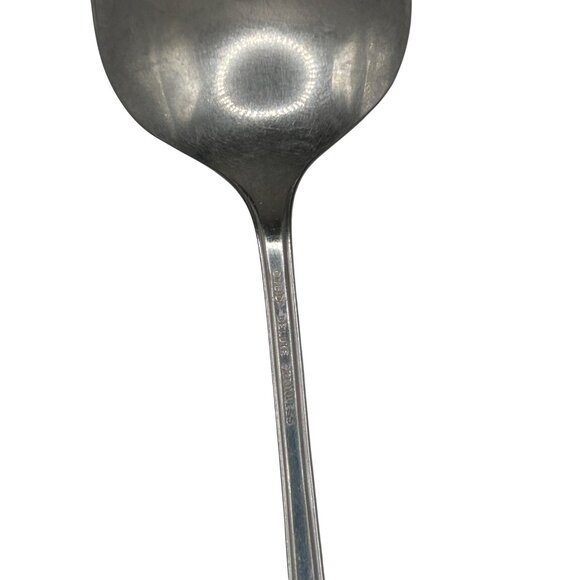 Oneida Silver Village Stainless Flatware Serving Spoon Vintage 1982-1989 Durable - Picture 4 of 4